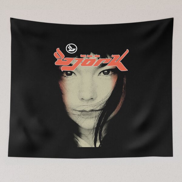 Item preview, Bjork Homogenic Vintage Face Photograph Logo (Orange) designed and sold by hypelaboratory.