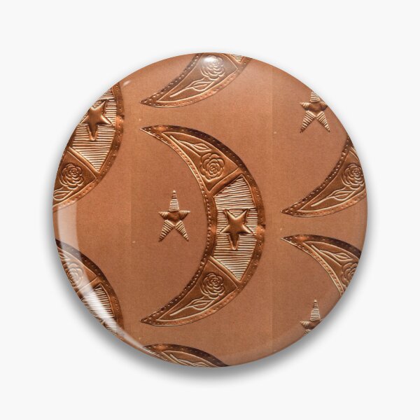 Item preview, Celestial Moon Star Roses Copper Debossing Embossing Metallic Etching designed and sold by H3designs.