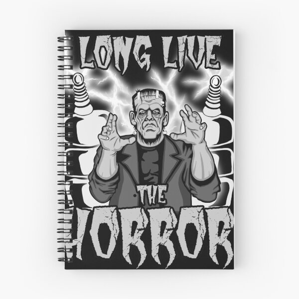 Aperçu de l'œuvre Vive l'horreur (Monstre noir et blanc) créée et vendue par RowdyPop.