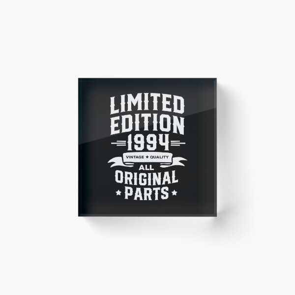 Item preview, 27th Birthday T Shirt Born In 1994 Shirt Gift Present Limited Edition Year 1994 All Original Parts Funny 27 Years Old Tee designed and sold by aymob.