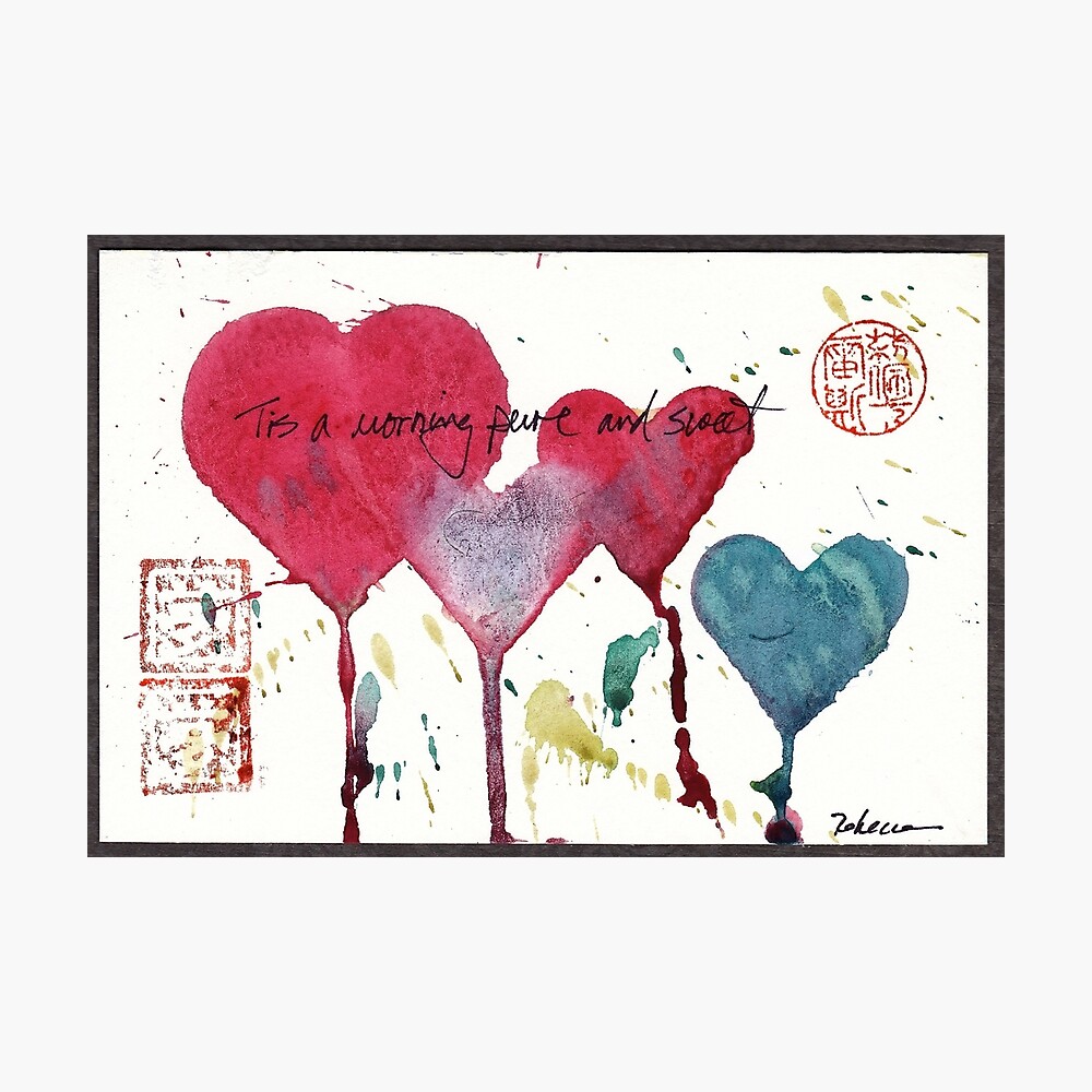 Hey There Sweetheart Watercolor Valentine's Day Greeting Card