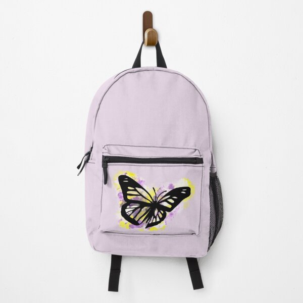 Item preview, Non-binary pride flag butterfly designed and sold by GirlofRandom.