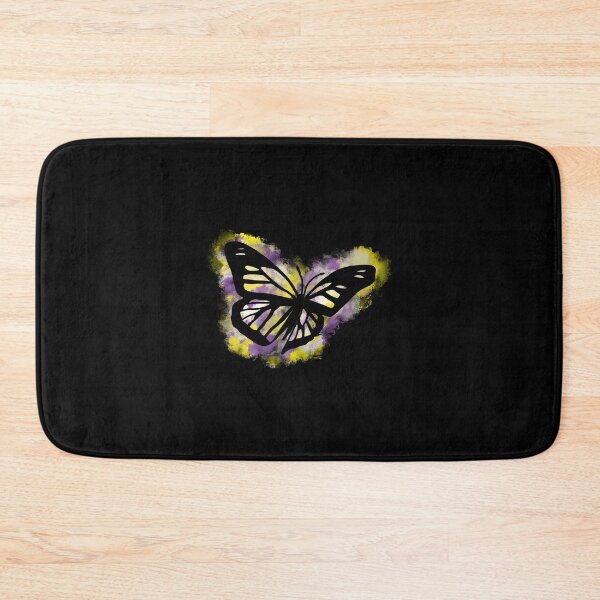 Item preview, Non-binary pride flag butterfly designed and sold by GirlofRandom.