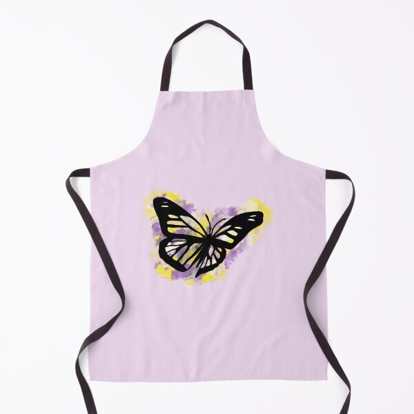 Item preview, Non-binary pride flag butterfly designed and sold by GirlofRandom.