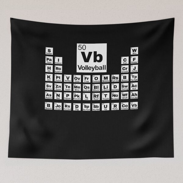 Item preview, Volleyball Player - Periodic Table of Volleyball designed and sold by Mc-R.