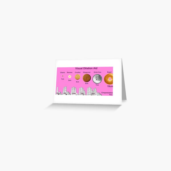Labour and Delivery Dilation Visual Greeting Card