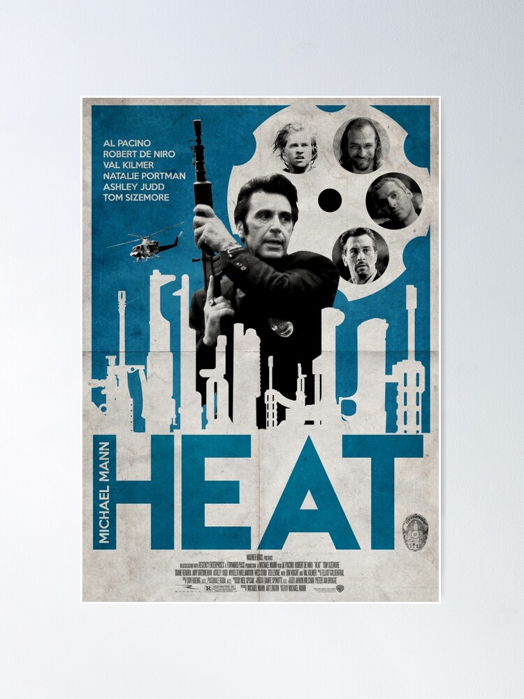 Heat 1995 Movie Poster By Lovedposters Redbubble