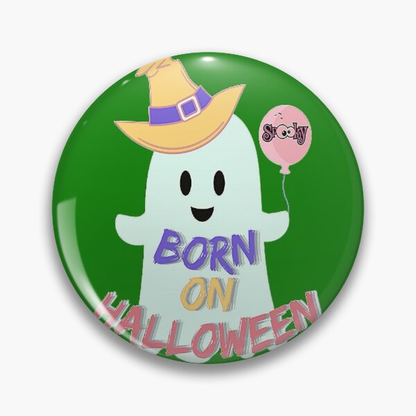 Item preview, Born on Spooky Halloween Lettering Spooky Halloween  Vintage Halloween, Kawaii Carved Pumpkin Vibes,Witches Brew And All Things Halloween designed and sold by Adri Barnard.