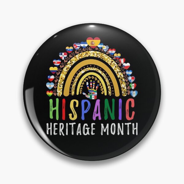 Item preview, National Hispanic Heritage month Rainbow All Countries Flags designed and sold by MoMasry.