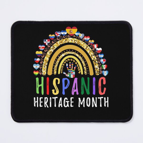 Item preview, National Hispanic Heritage month Rainbow All Countries Flags designed and sold by MoMasry.