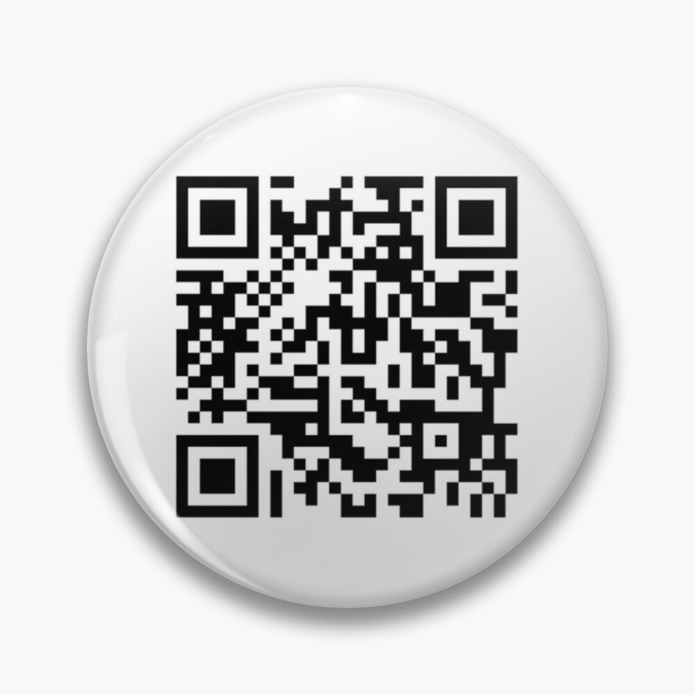 Rick Roll Your Friends! QR code that links to Rick Astley's “Never Gonna  Give You Up”  music video Sticker for Sale by ApexFibers