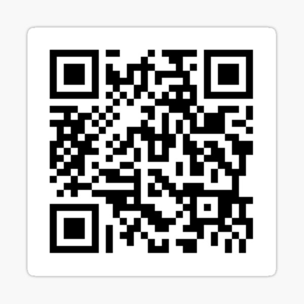 Aperçu de l'œuvre Code QR RickRoll pour les farces créée et vendue par ZentropyArt.