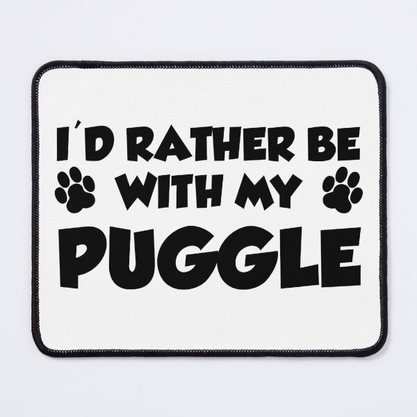 Item preview, I'd Rather Be With My Puggle designed and sold by jaycartoonist.