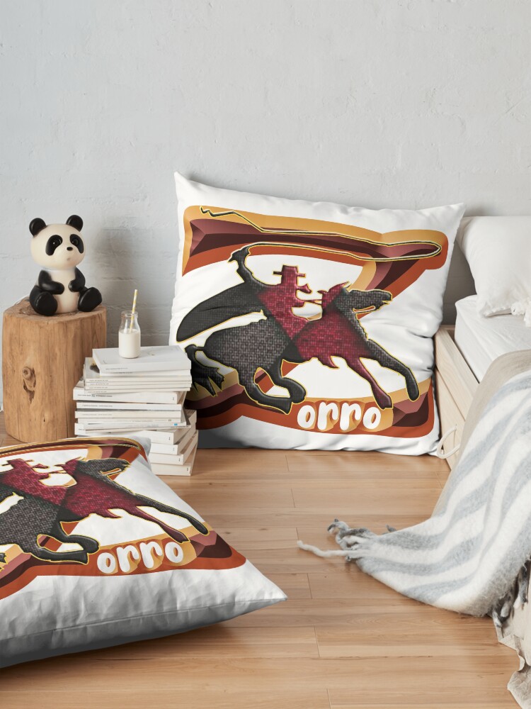 Alternate view of Z AS IN ZORRO - ZORRO ON HORSEBACK - ZORRO THE MYTH - THE WHIP MASTER - THE LEGEND OF AN OUTSTANDING HORSEMAN2 Floor Pillow