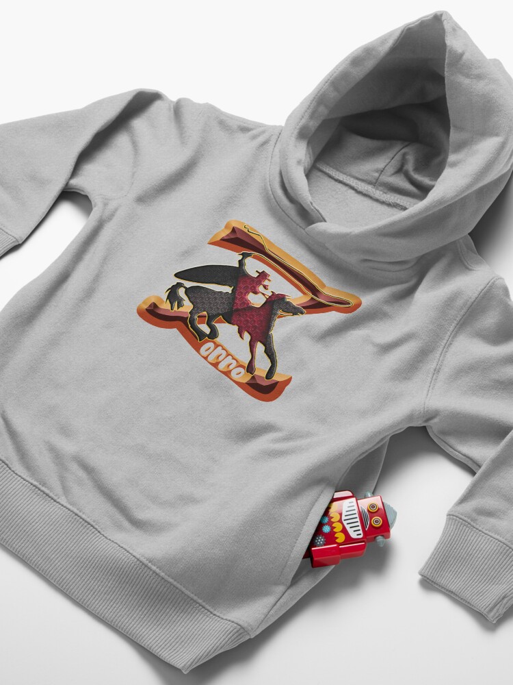 Alternate view of Z AS IN ZORRO - ZORRO ON HORSEBACK - ZORRO THE MYTH - THE WHIP MASTER - THE LEGEND OF AN OUTSTANDING HORSEMAN2 Toddler Pullover Hoodie