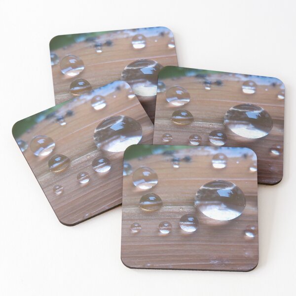 Item preview, Macro raindrops on a blade of grass designed and sold by Mistersk3tch.