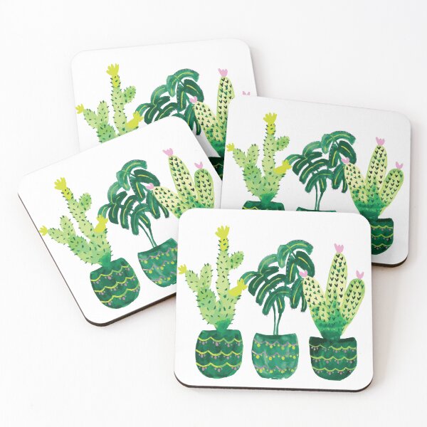 Item preview, Green Potted Plant Trio- Cactus designed and sold by stevie-kay.