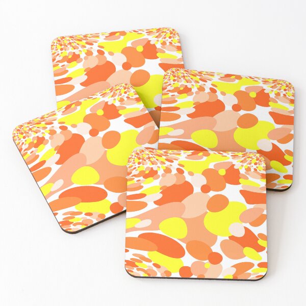 Item preview, 60's Retro Groovy Dots in Orange and Yellow - Abstract designed and sold by MellowCat.