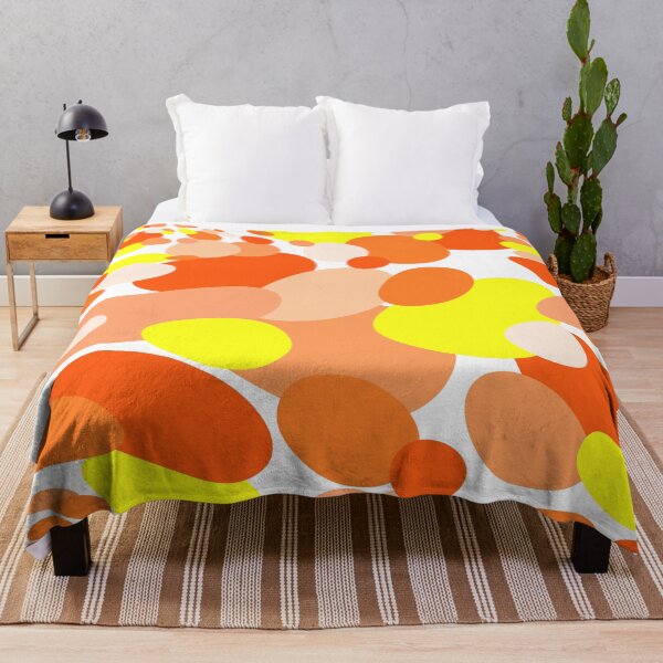 Item preview, 60's Retro Groovy Dots in Orange and Yellow - Abstract designed and sold by MellowCat.