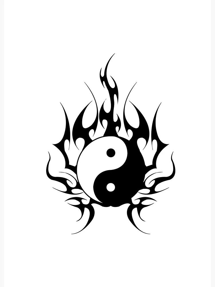 dragon yin yang - Google Search  Ilustraciones de tatuajes, Tatuajes  blancos, Illustration