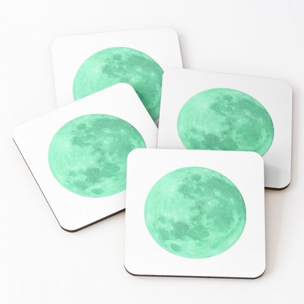 Item preview, Mint verdant full moon lunar night  designed and sold by HappywithBest.