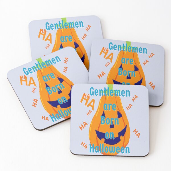 Item preview, Gentlemen are Born on Halloween Lettering  Vintage Halloween, Kawaii Carved Pumpkin Vibes,Witches Brew And All Things Halloween designed and sold by Adri Barnard.