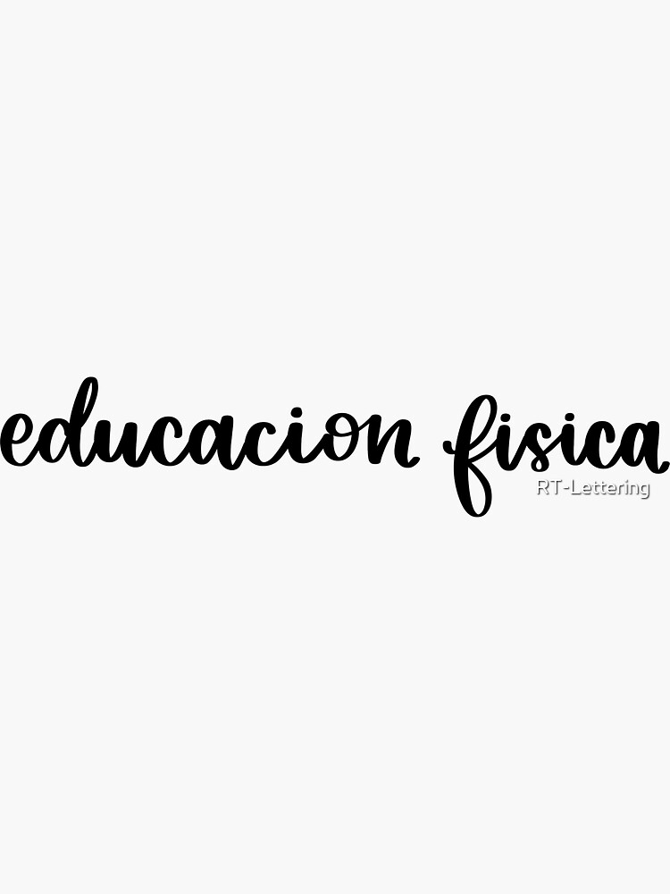Pegatina «Adhesivo Carpeta / Carpeta Educacion Física» de RT-Lettering ...