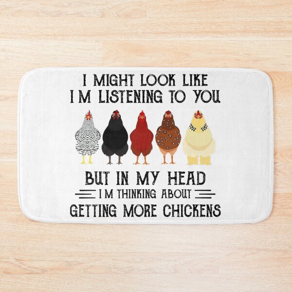 Item preview, I Might Look Like I'm Listening To You But In My Head Chickens designed and sold by Adam Alomari.