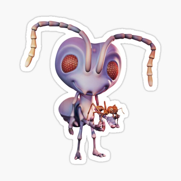 Antonia, holding a leafcutter! Sticker