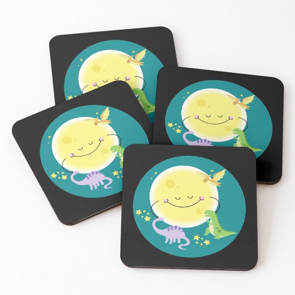 Item preview, Cute Dinosaurs On The Moon designed and sold by HushedCreations.