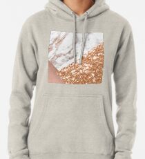 Mehrschichtiges Roségold Hoodie