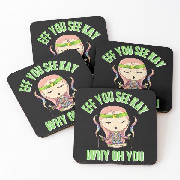 Item preview, Eff You See Kay Why Oh You Zen Meditation Hippie Bad Word Quote designed and sold by Vibbin4Life33.