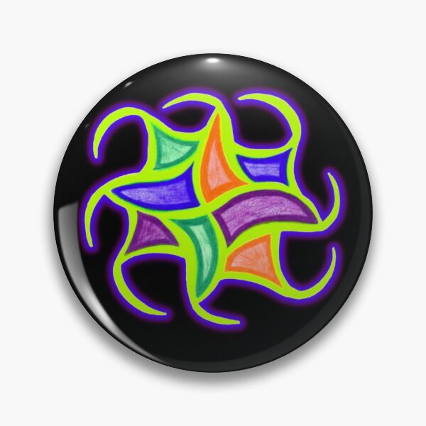 Item preview, bright eight-sided abstract doodle  designed and sold by DKVanOss.