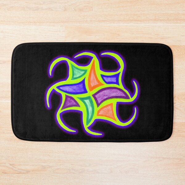 Item preview, bright eight-sided abstract doodle  designed and sold by DKVanOss.