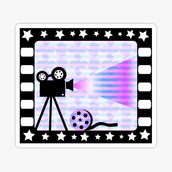 Old movies nostalgia Sticker