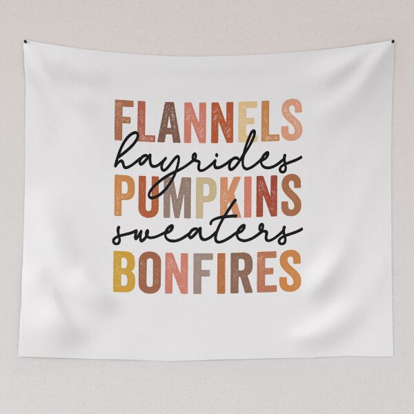 Item preview, Flannels Hayrides Pumpkins Sweaters Bonfires Vintage Autumn Fall designed and sold by clothesy7.