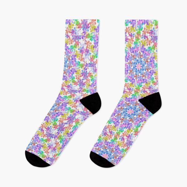 Item preview, Rainbow Pastel Blooming Flowers designed and sold by Thedragonflyart.