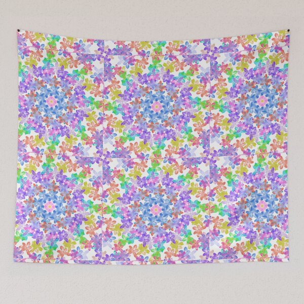 Item preview, Rainbow Pastel Blooming Flowers designed and sold by Thedragonflyart.