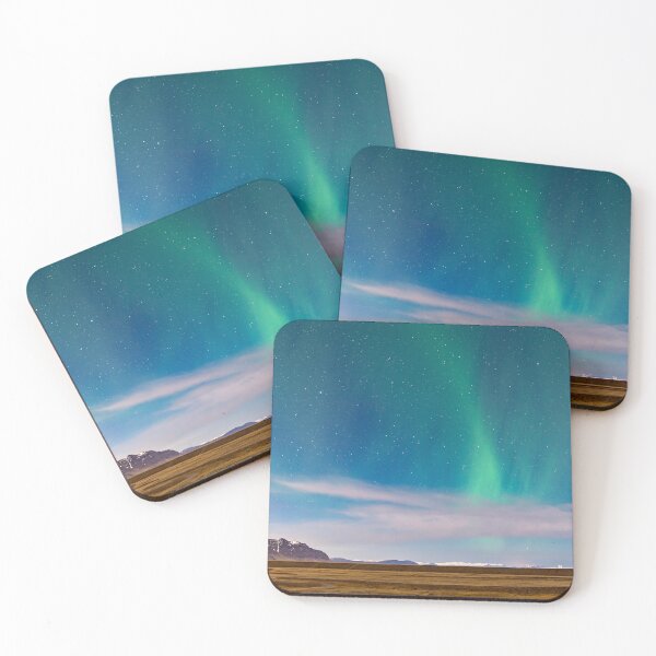 Item preview, Northern Lights over mountains designed and sold by roman-visuals.