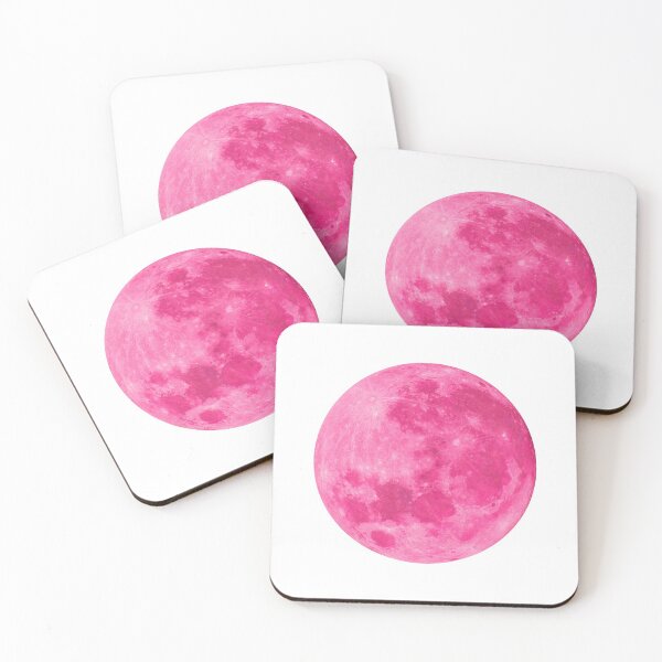 Item preview, Pink carnation full moon lunar night  designed and sold by HappywithBest.