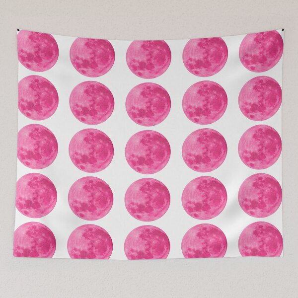 Item preview, Pink carnation full moon lunar night  designed and sold by HappywithBest.