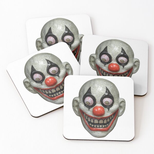 Aperçu de l'œuvre VISAGE DE CLOWN EFFRAYANT AVEC NEZ ROUGE ET SOURIRE EFFRAYANT créée et vendue par billionairebrnd.