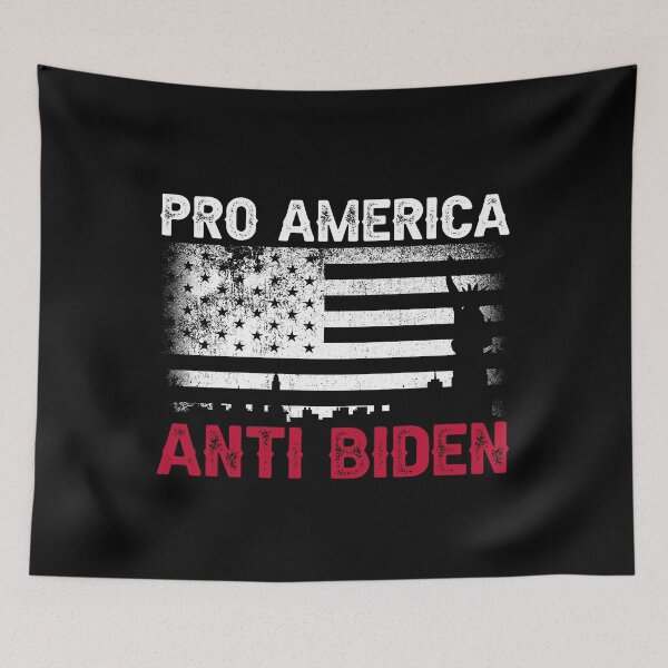 Item preview, PRO AMERICA  ANTI BIDEN FLAG USA IMPEACH JOE BIDEN ANTI BIDEN designed and sold by creativebrother.