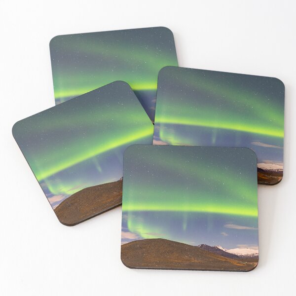 Item preview, Aurora over glacier lagoon with a photographer designed and sold by roman-visuals.