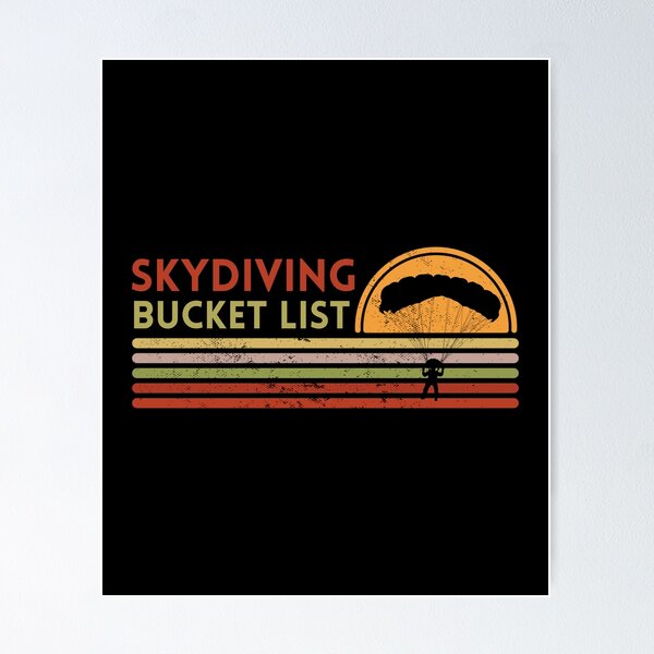 Item preview, Skydiving Bucket List designed and sold by Davestre.