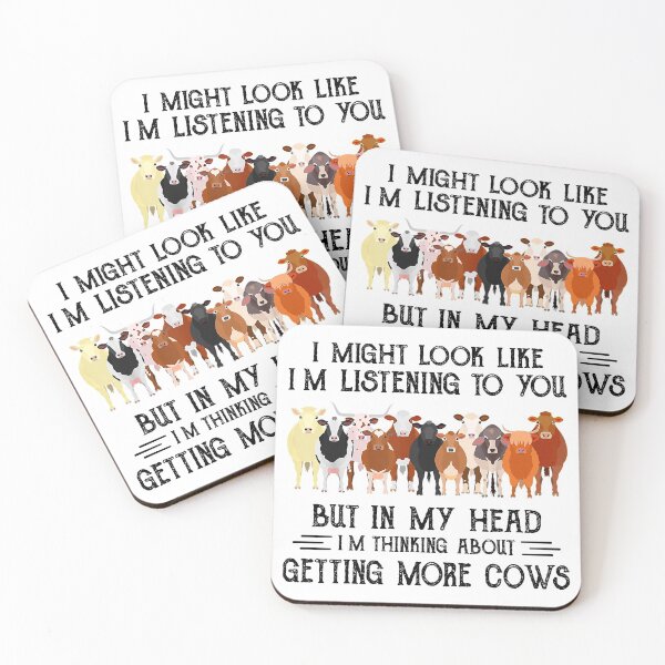 Item preview, I Might Look Like I'm Listening To You But In My Head Cows designed and sold by Adam Alomari.
