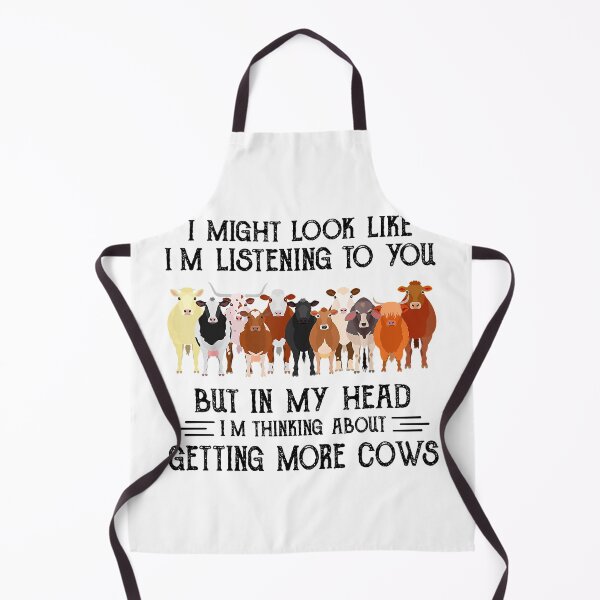 Item preview, I Might Look Like I'm Listening To You But In My Head Cows designed and sold by Adam Alomari.