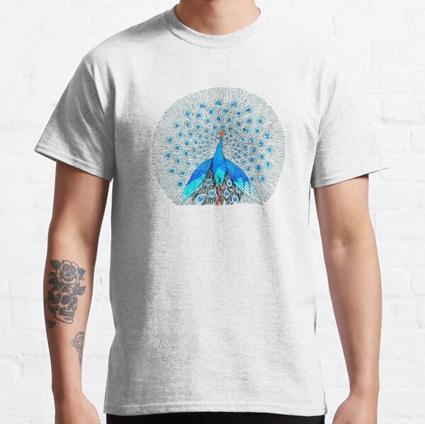 Conception de paon magnifique T-shirt classique