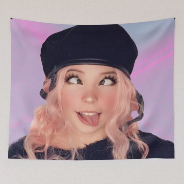 Item preview, cute belle delphine sexy tounge face designed and sold by Harshler-Art.
