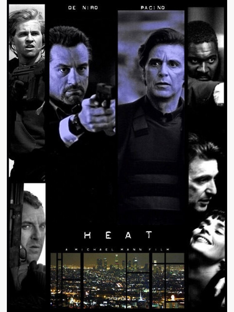 Poster Locandina - Al Pacino - Robert De Niro - Heat - La Sfida  1995  10985.1646839956.386.513